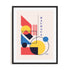 Bauhaus Shapes and Forms Wall Art #oran_black-white-border