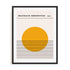 Bauhaus Solar Interval Wall Art #oran_black-white-border