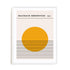 Bauhaus Solar Interval Wall Art #oran_white-white-border