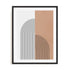 Bauhaus Structured Flow Wall Art #oran_black-white-border