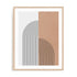 Bauhaus Structured Flow Wall Art #oran_natural-white-border