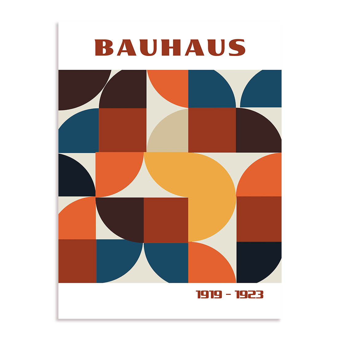 Bauhaus Structured Pattern Continuum Wall Art