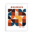 Bauhaus Structured Pattern Continuum Wall Art #oran_white-white-border