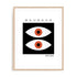 Bauhaus Symbolic Symmetry Study Wall Art #oran_natural-white-border