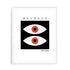 Bauhaus Symbolic Symmetry Study Wall Art #oran_white-white-border