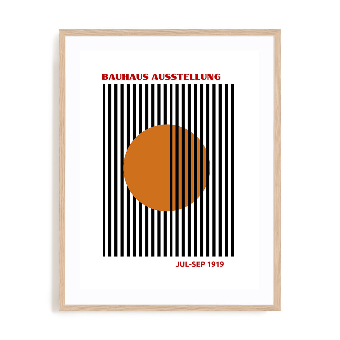 Bauhaus Through Dimensions Wall Art #oran_natural-white-border