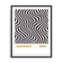 Bauhaus Tidal Waves Wall Art #oran_black-white-border