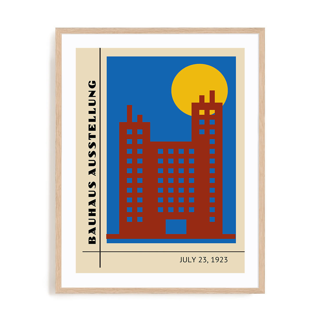 Bauhaus Towering Over Wall Art #oran_natural-white-border