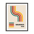 Bauhaus Train Lines Wall Art #oran_black-white-border