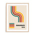 Bauhaus Train Lines Wall Art #oran_natural-white-border