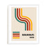 Bauhaus Train Lines Wall Art #oran_white-white-border