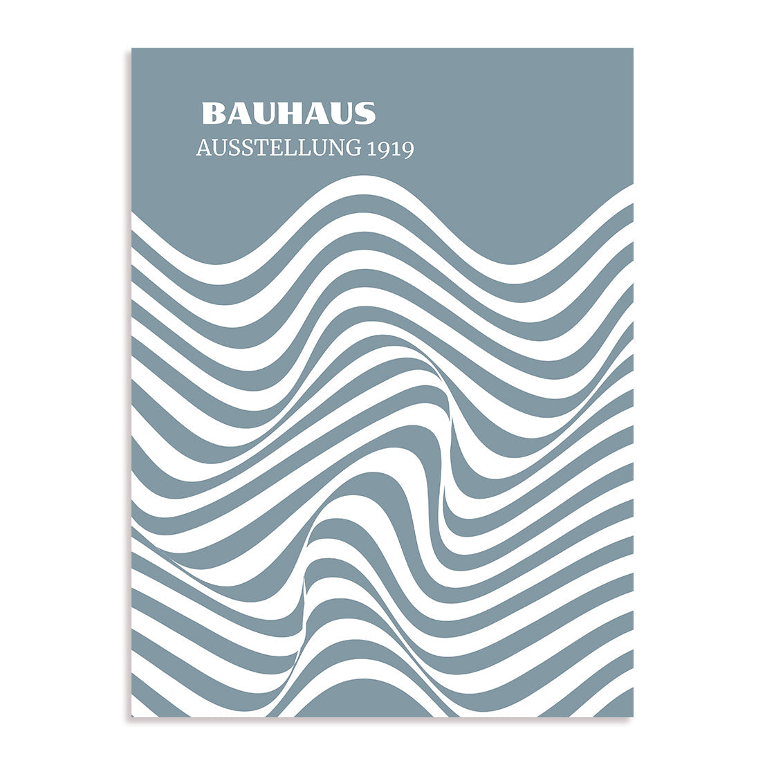 Bauhaus Undulating Line Continuum Wall Art