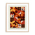 Bauhaus Warm Modular Circles Wall Art #oran_natural-white-border