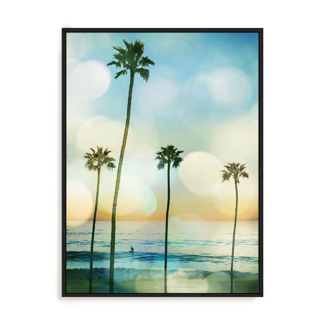 Sunset Surfer Wall Art