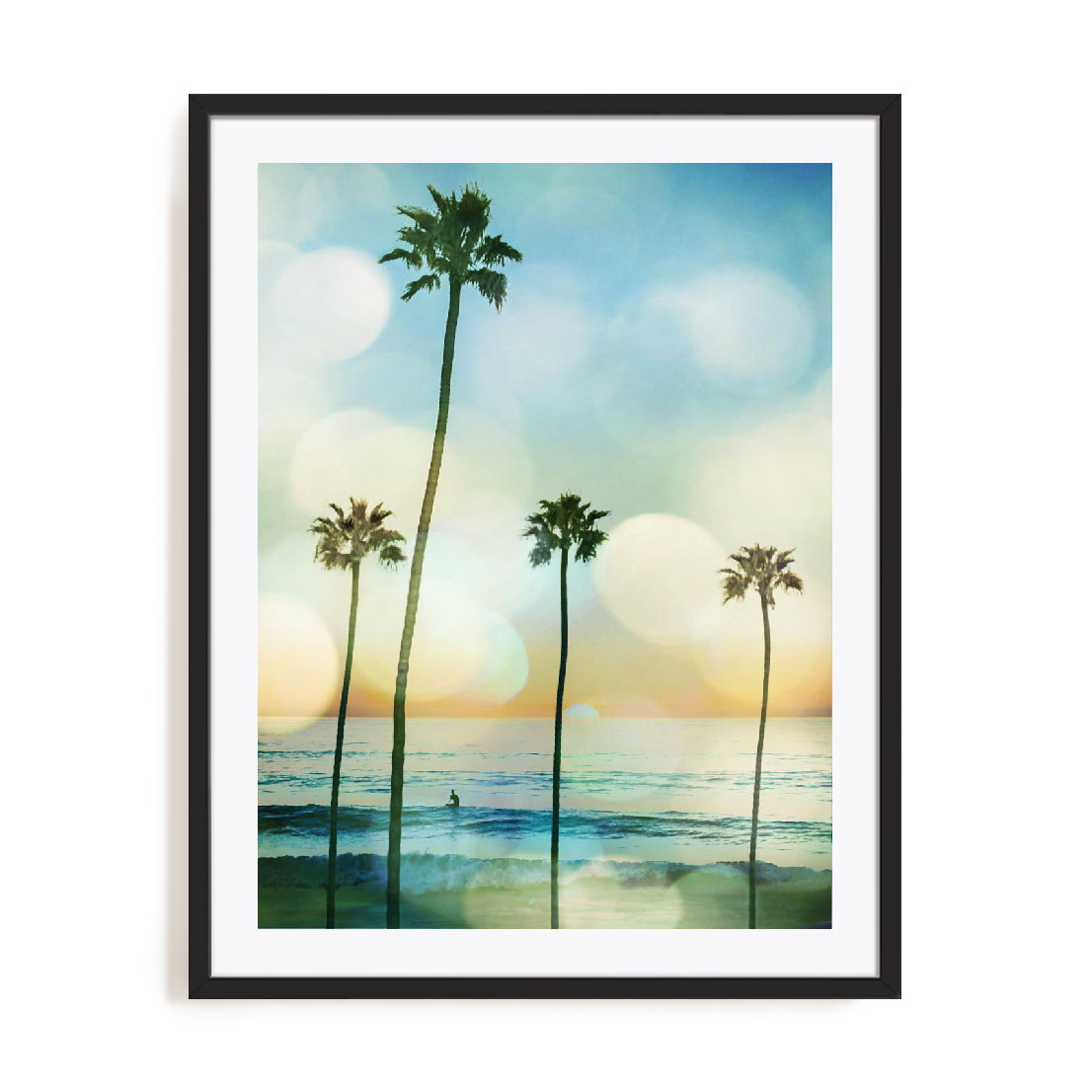 Sunset Surfer Wall Art