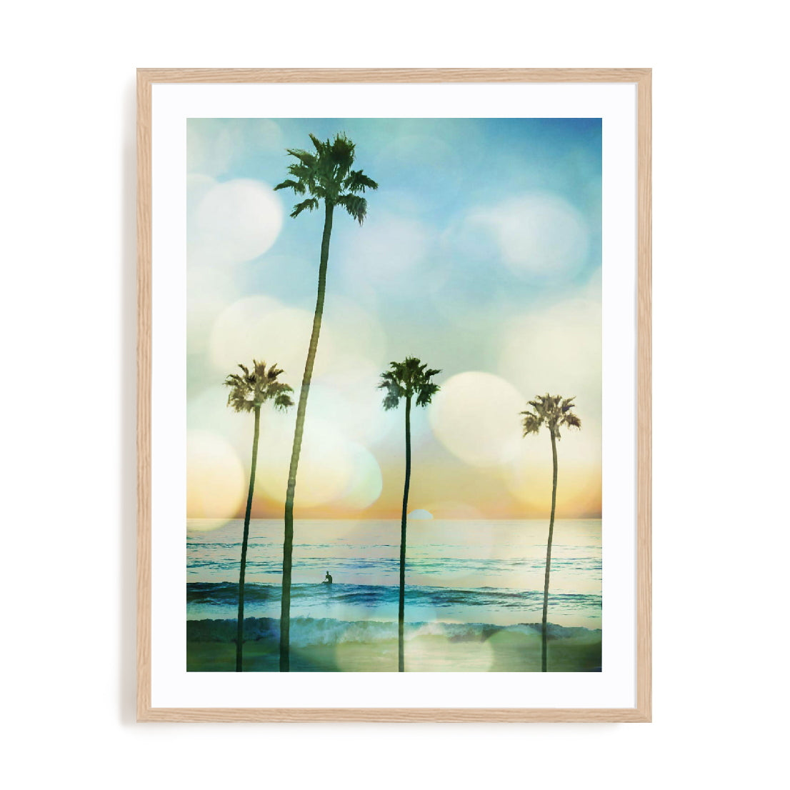 Sunset Surfer Wall Art
