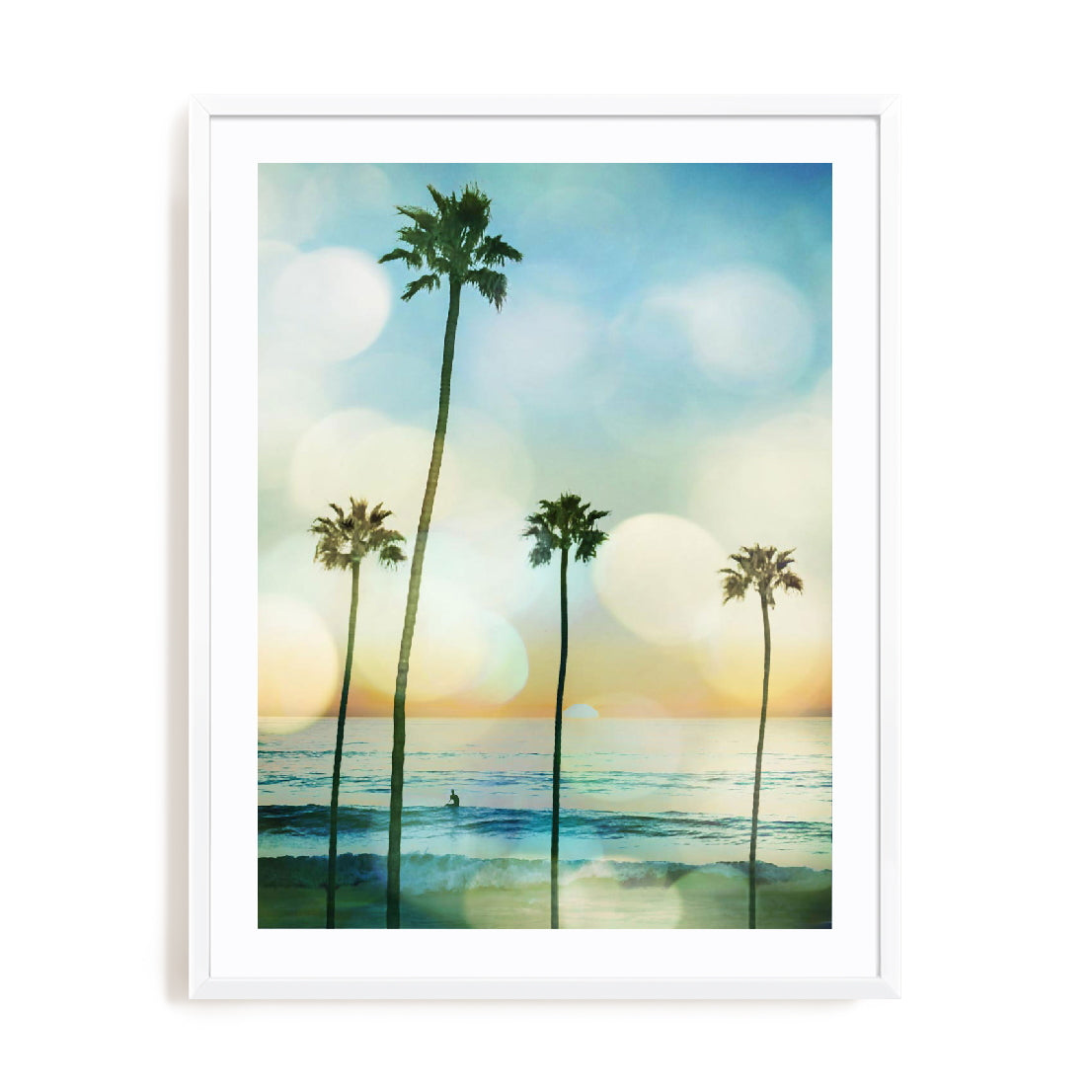 Sunset Surfer Wall Art