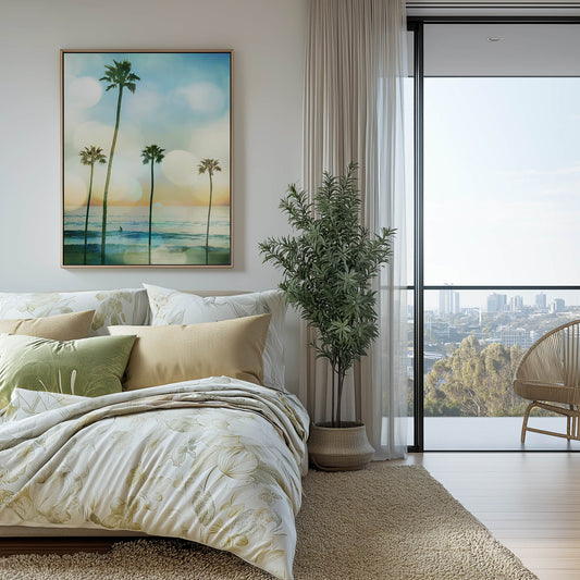 Sunset Surfer Wall Art