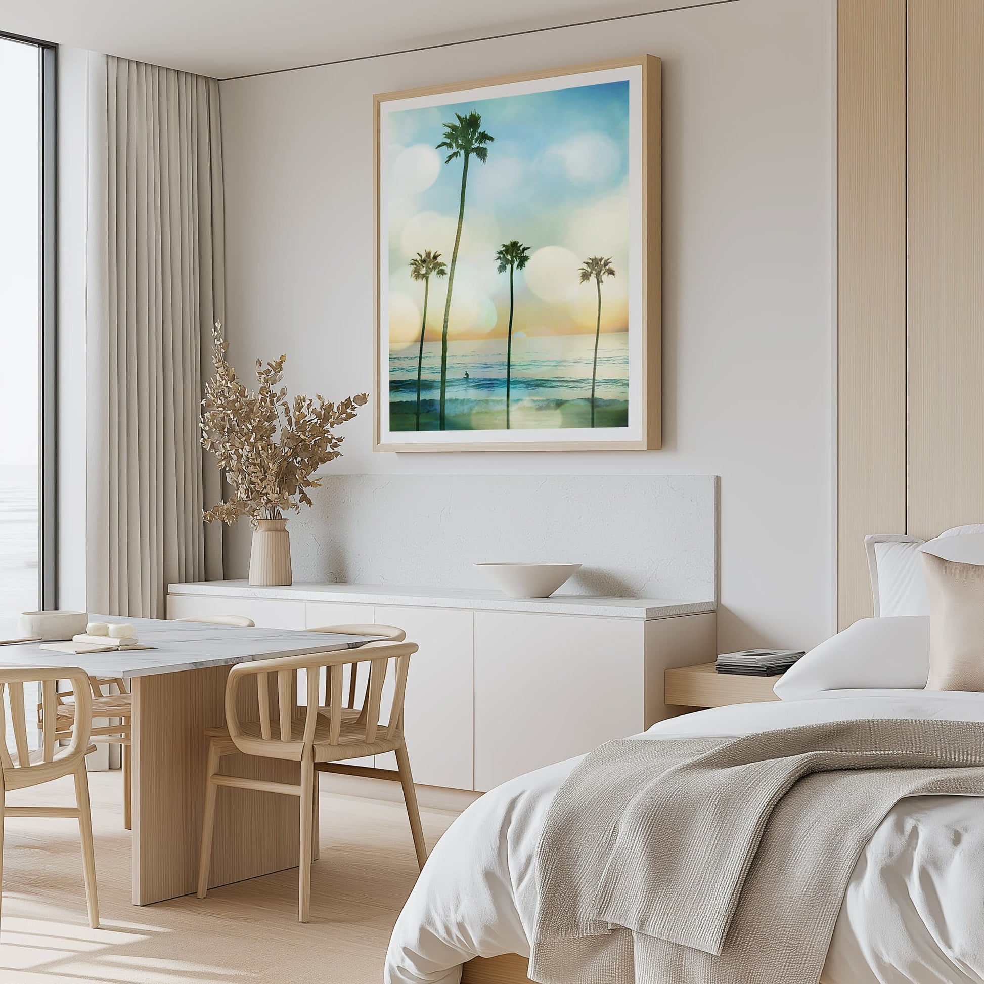 Sunset Surfer Wall Art