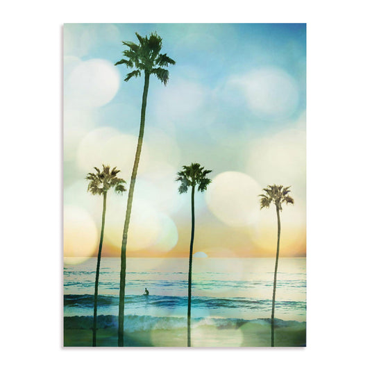 Sunset Surfer Wall Art