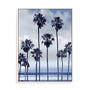 Beach palms Indigo II Wall Art