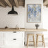 Cascade Blue with Gold Wall Art