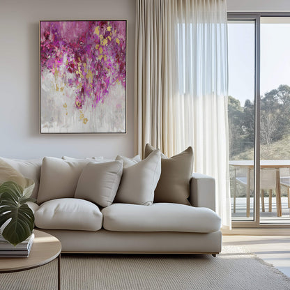 Cascade Magenta Wall Art