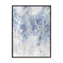 Cascade Blue with Silver Wall Art