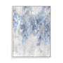 Cascade Blue with Silver Wall Art