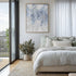 Cascade Blue with Silver Wall Art