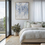 Cascade Blue with Silver Wall Art