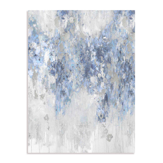Cascade Blue with Silver Wall Art