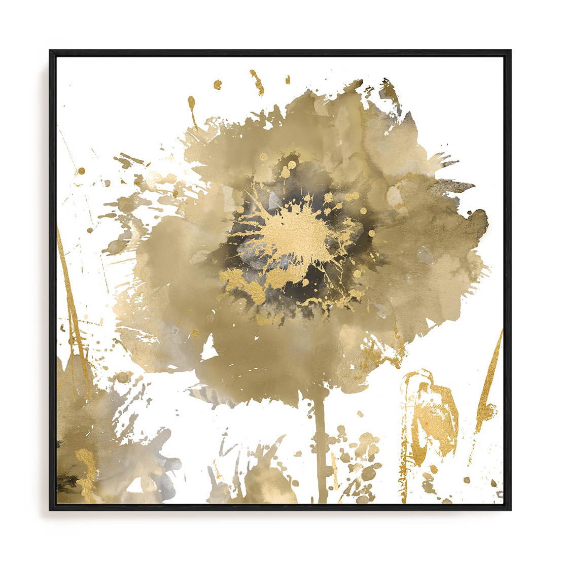  Flower Burst in Gold I Wall Art