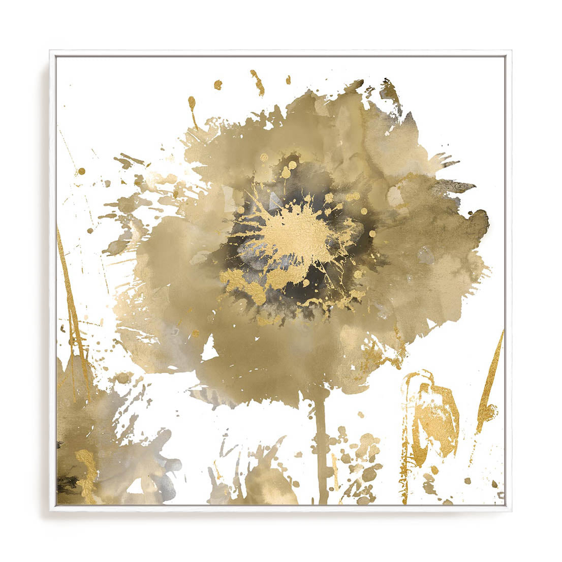  Flower Burst in Gold I Wall Art