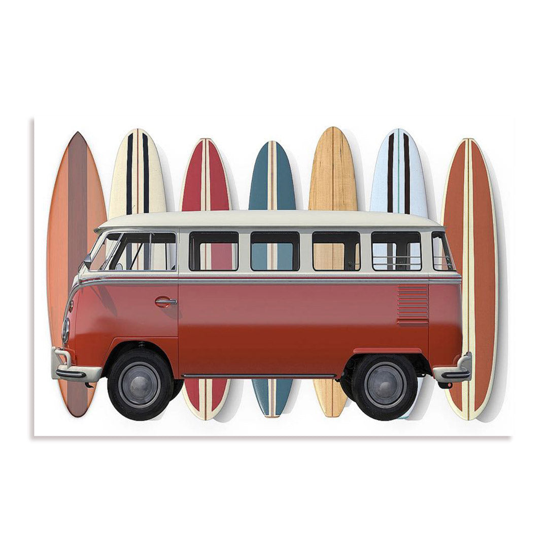 Surfer Van Wall Art