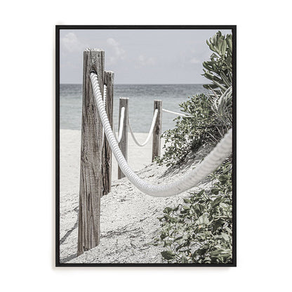 Beach Path with Ropes