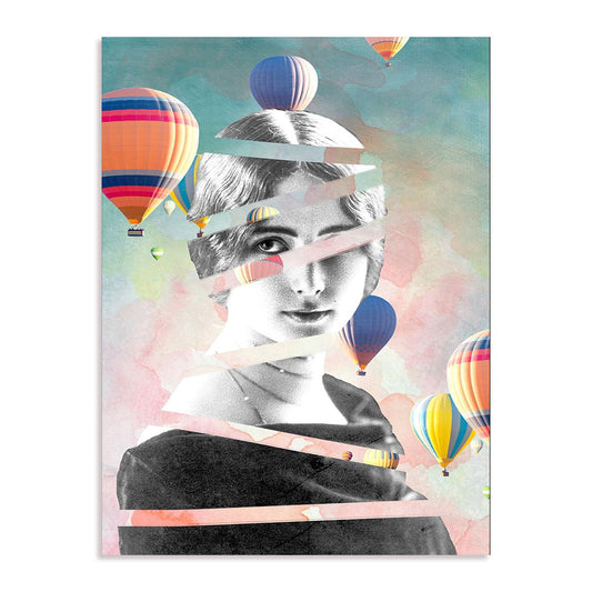 Cleo De Merode Baloons Large Fashion Wall Art