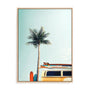 Surf Bus Yellow Wall Art