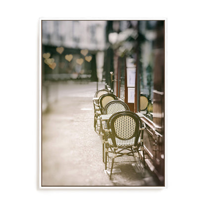 Cafe Chairs on Quiet Village Street