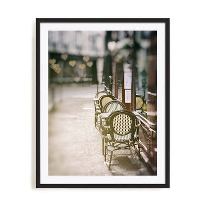 Cafe Chairs on Quiet Village Street