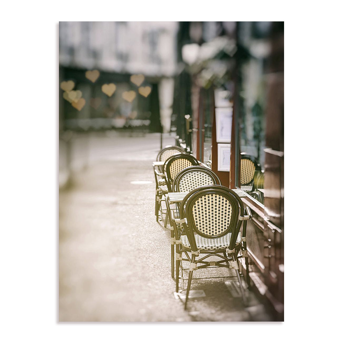 Cafe Chairs on Quiet Village Street