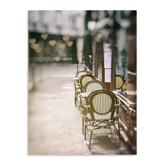 Cafe Chairs on Quiet Village Street