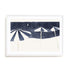 Blue Umbrellas and Sailboat Wall Art