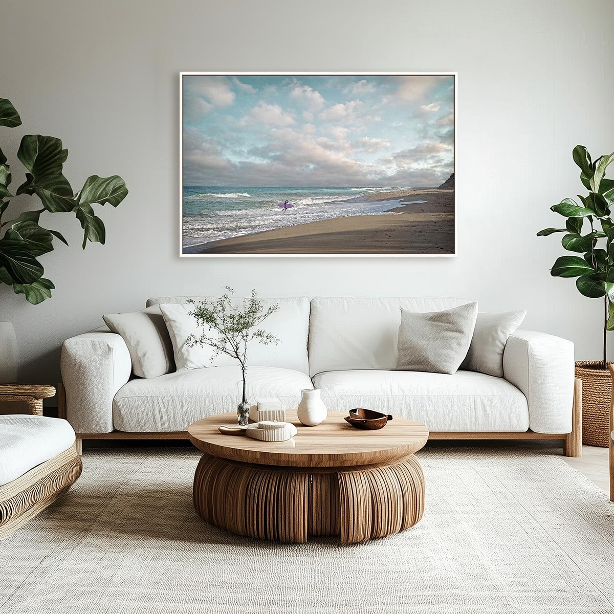 Surfer Meets Sky Wall Art
