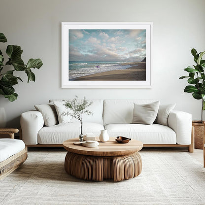 Surfer Meets Sky Wall Art