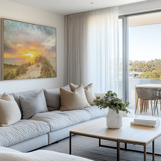 Sunset Over The Dunes Wall Art
