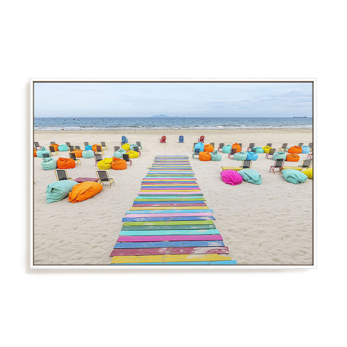 Colorful Beach Walkway Vietnam