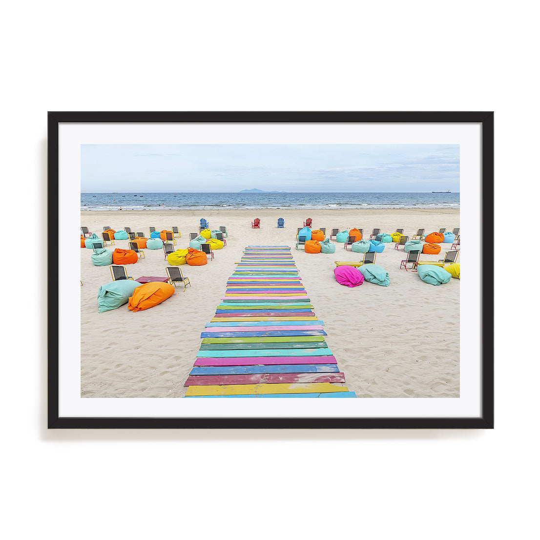 Colorful Beach Walkway Vietnam