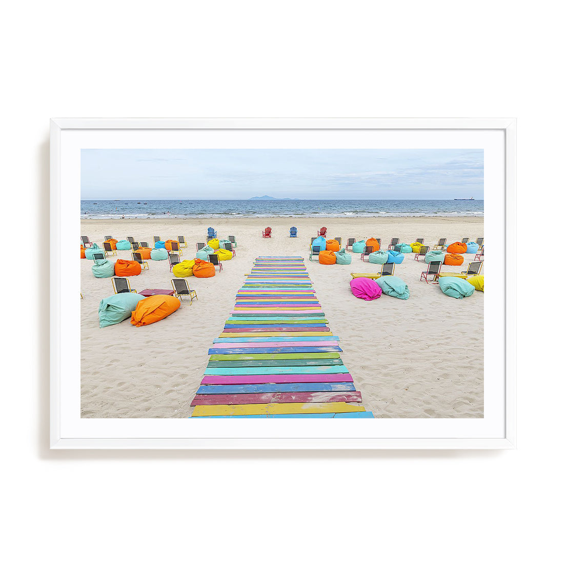 Colorful Beach Walkway Vietnam
