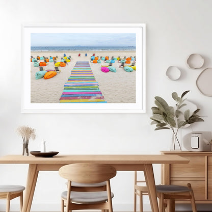Colorful Beach Walkway Vietnam